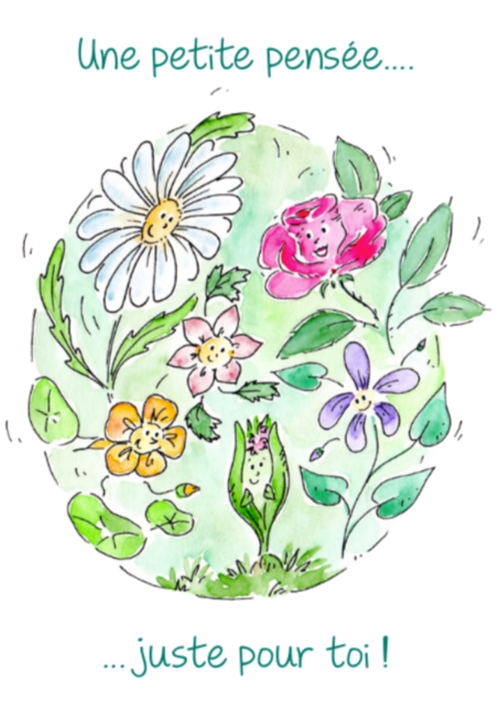 Lot de 5 cartes postales Jules